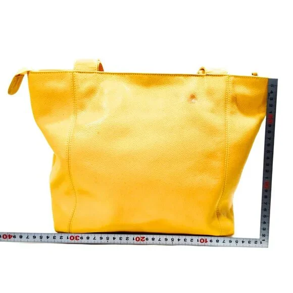 SALE! RARE Chanel Caviar CC Logo Shopping Tote bag Handbag Shoulder Bag - Picture 3 of 15